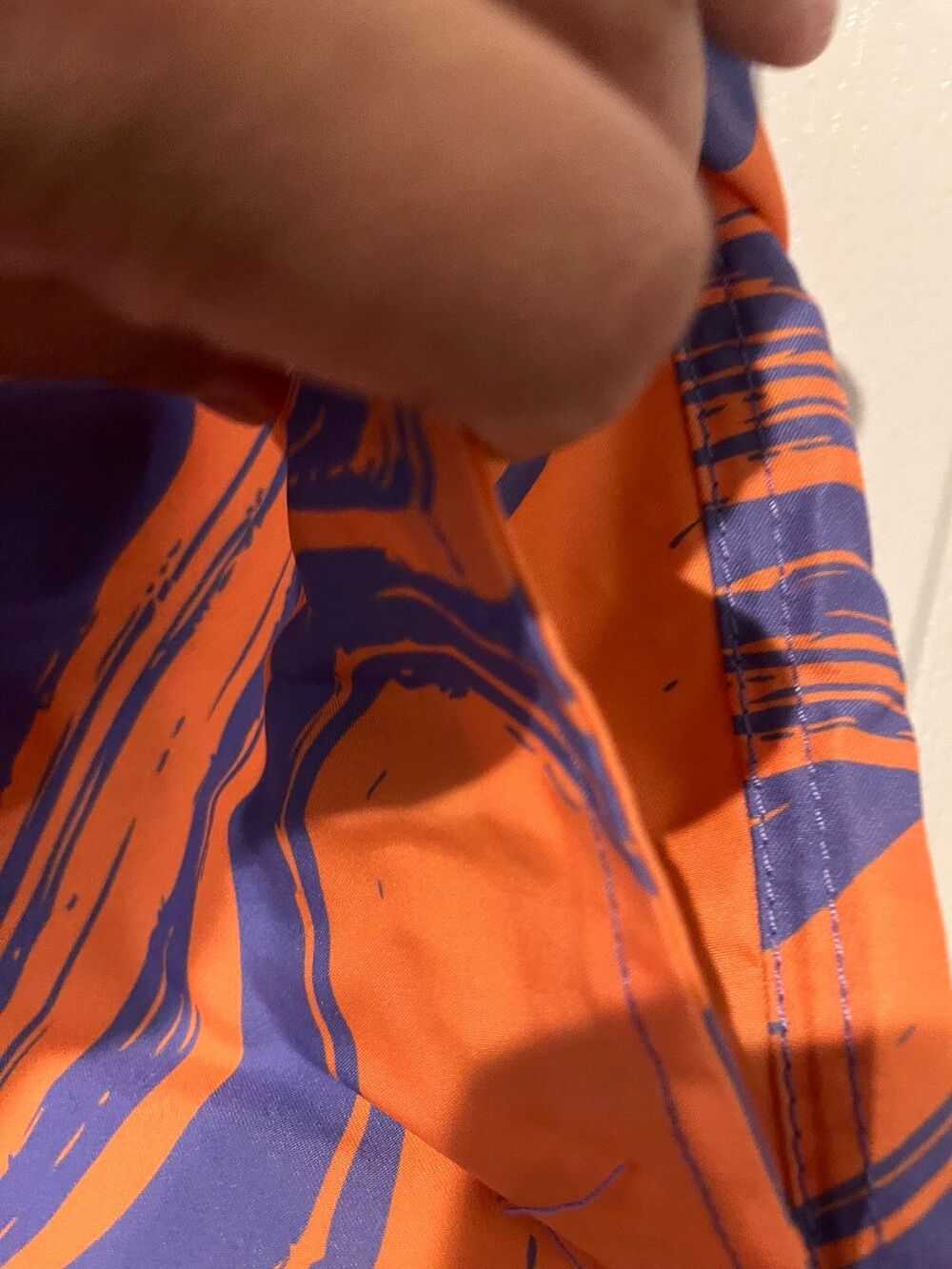 MTV Music Television Swim Trunks Orange Purple Size L NWT - Picture 4 of 6